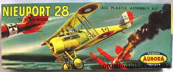 Aurora 1/48 Nieuport 28, 108-69 plastic model kit